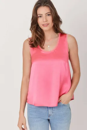 Salmon Satin Tank