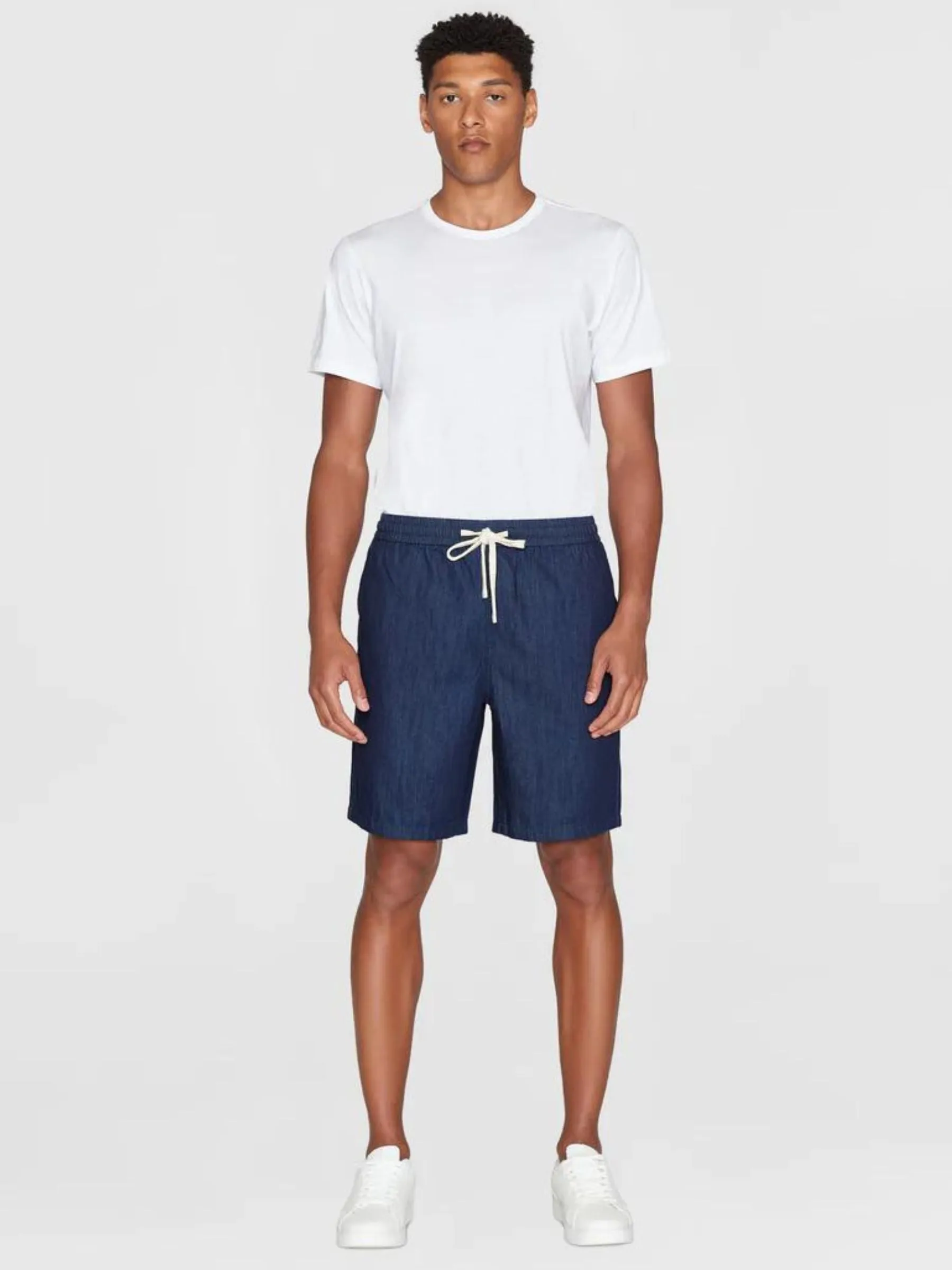 Shorts Fig Loose Denim Organic Cotton | Knowledge Cotton Apparel