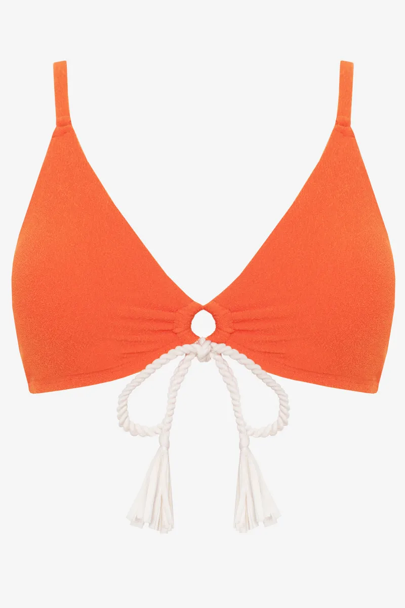 SOLIEL TIEFRONT BIKINI TOP