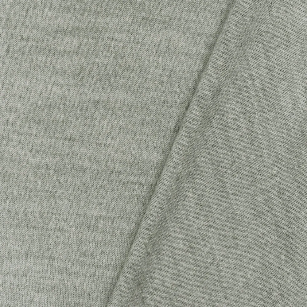 Space Gray-Multi Texture Stretch Wool Jersey Knit Fabric