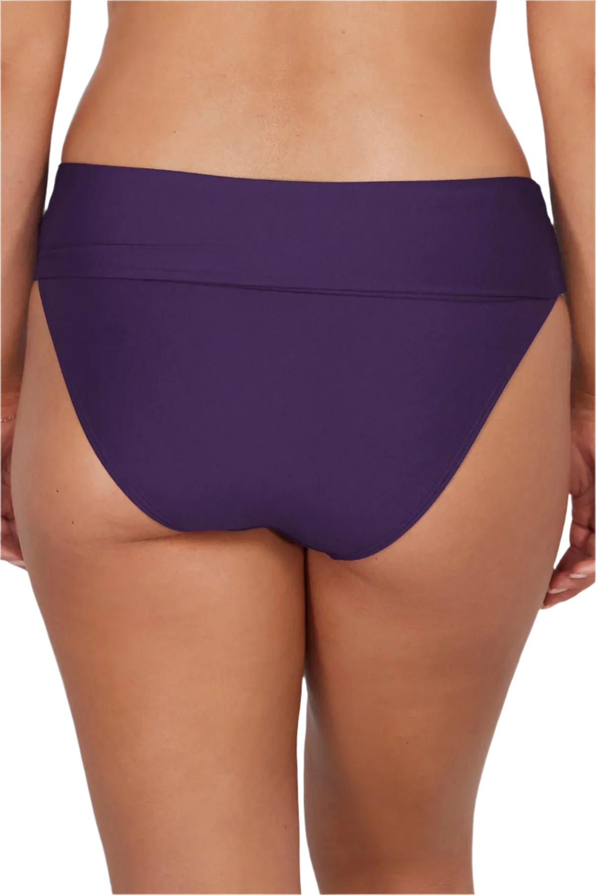 Sunsets Hannah High Waist Swim Bottom - Paradise Plum