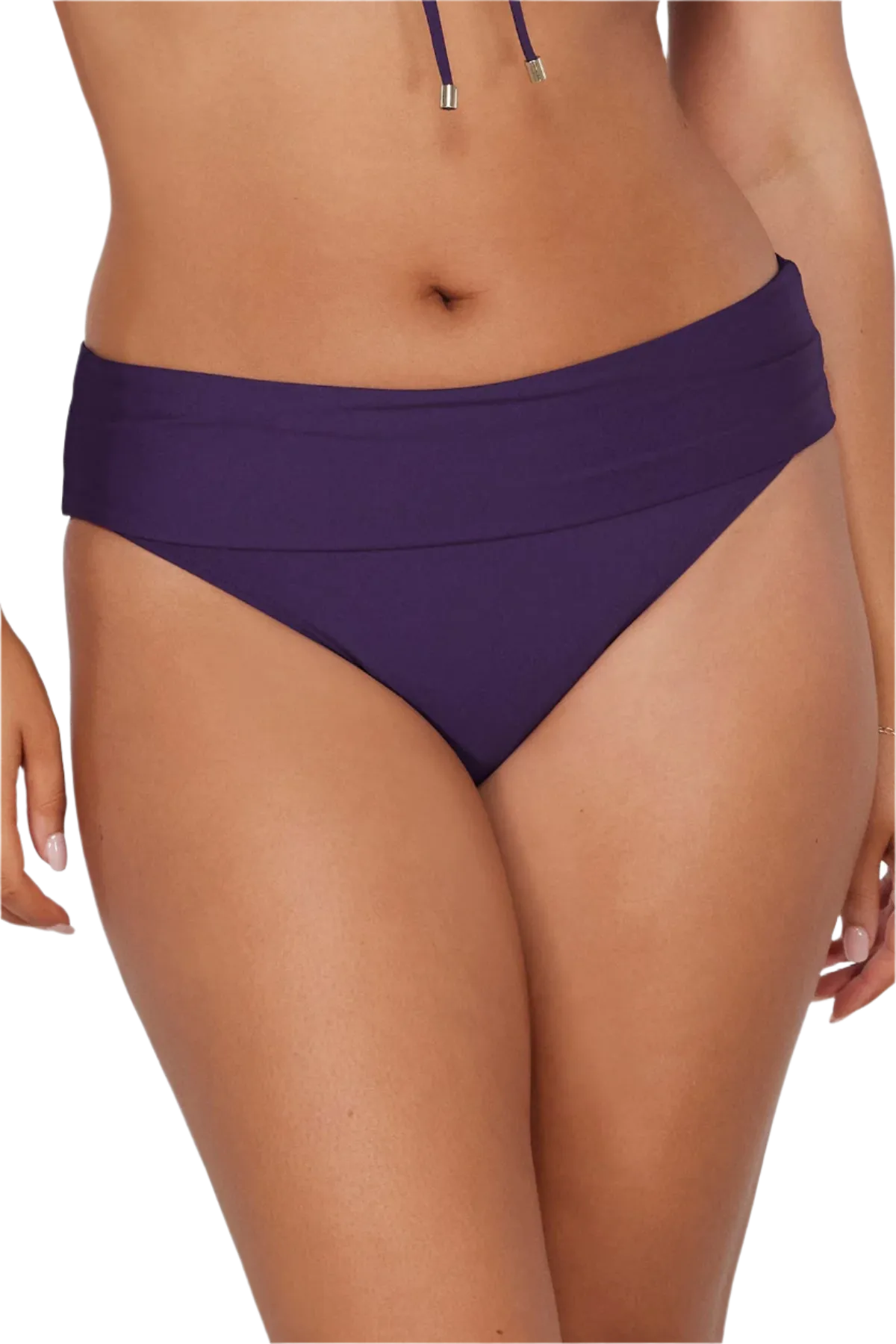 Sunsets Hannah High Waist Swim Bottom - Paradise Plum