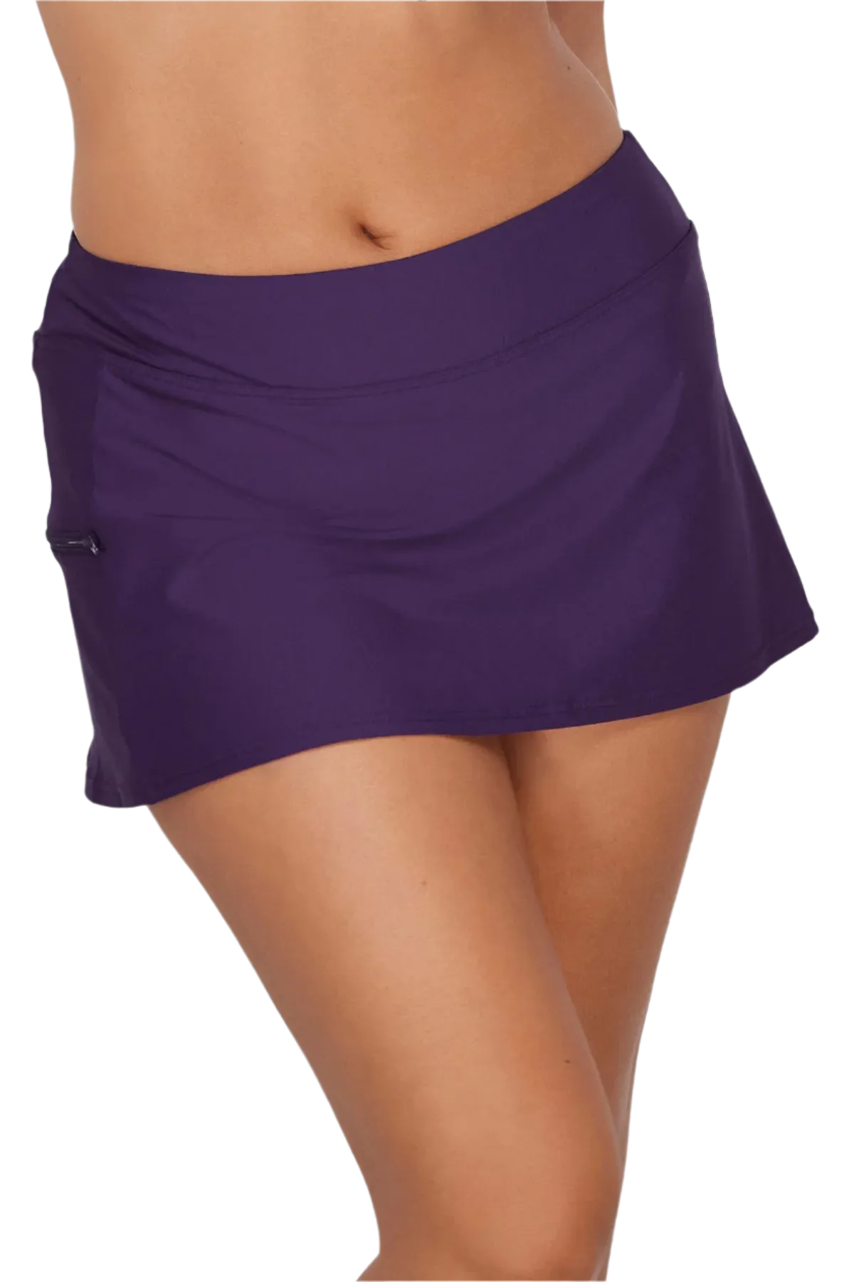 Sunsets Sporty Swim Skirt - Paradise Plum