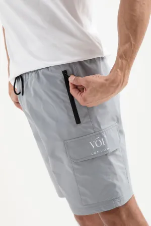 Tech Woven Cargo Shorts - Grey