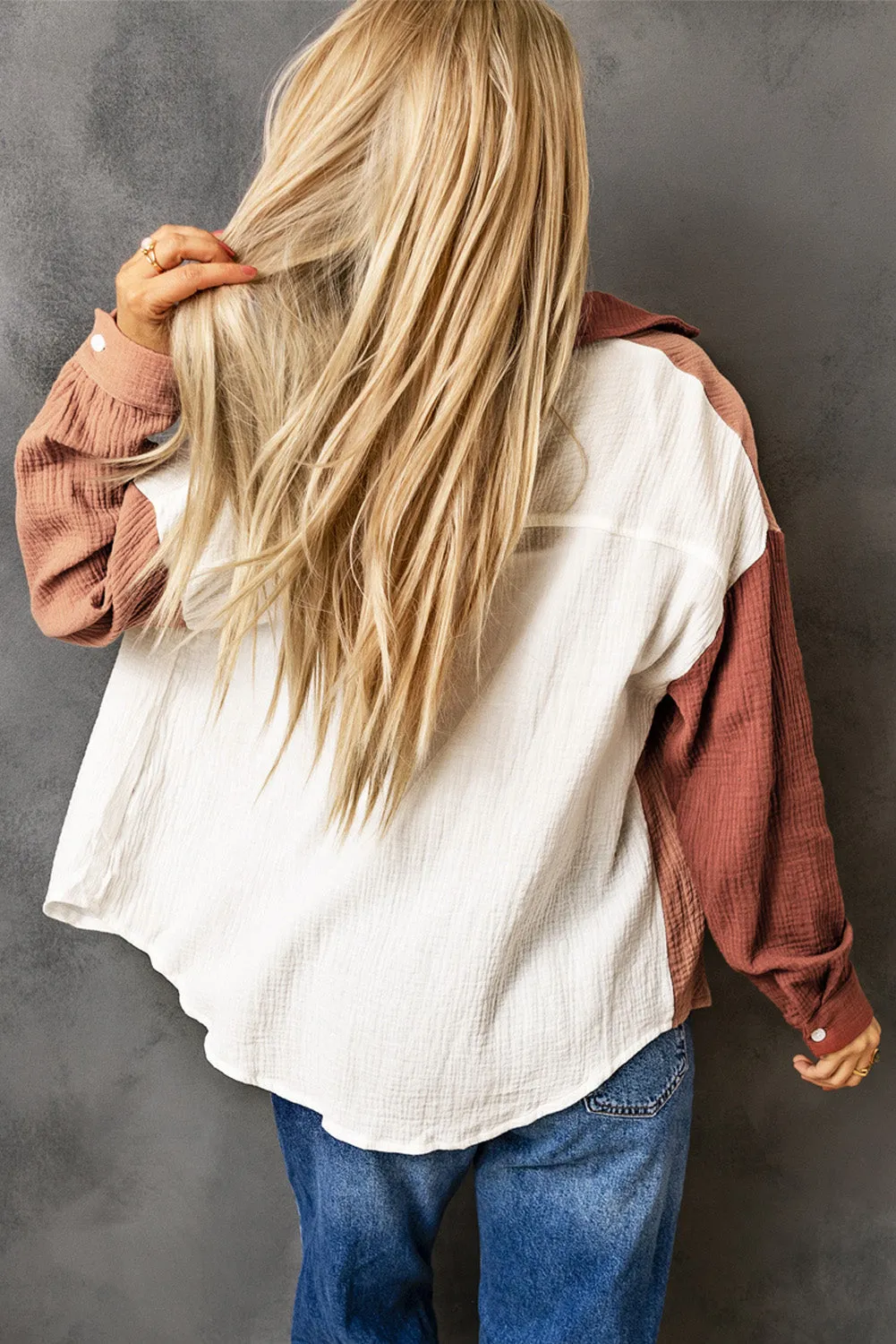 Textured Long Sleeve Shirt