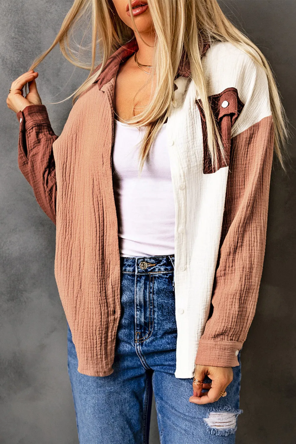 Textured Long Sleeve Shirt