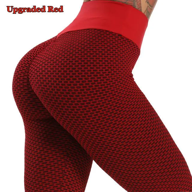 Textured Scrunch Butt Legging - High Waist Fitness Leggings for Women