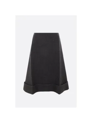 Vintage Look Stitch Midi Skirt