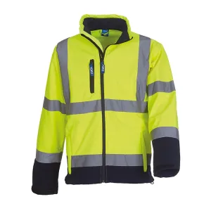 Yoko Hi Vis Softshell Jacket Premium Waterproof Coat